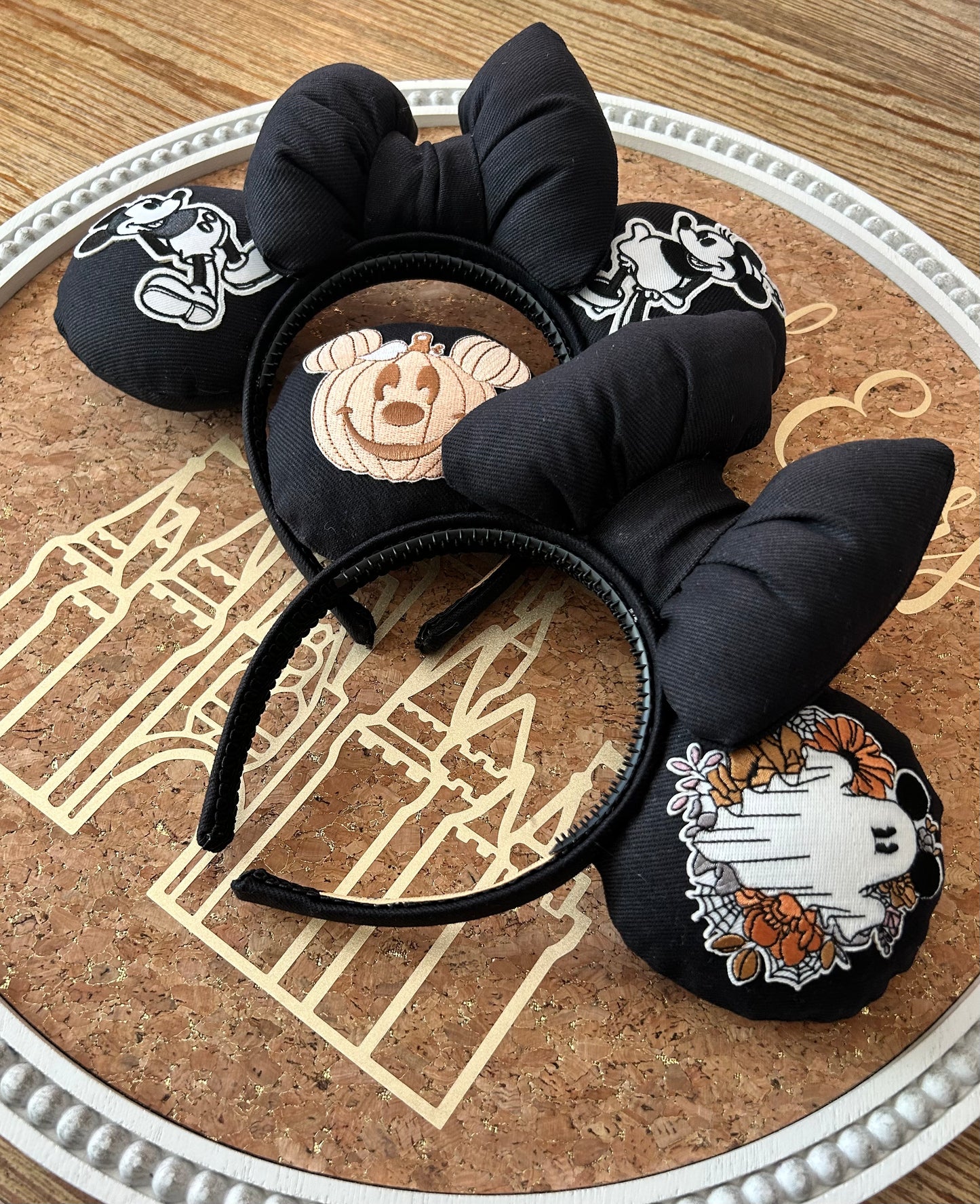 Black Denim Mouse Ears