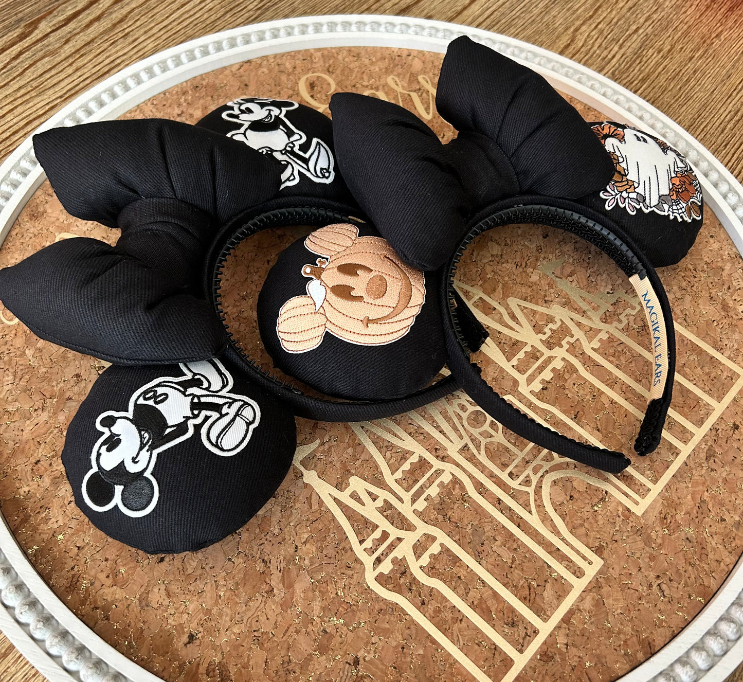 Black Denim Mouse Ears