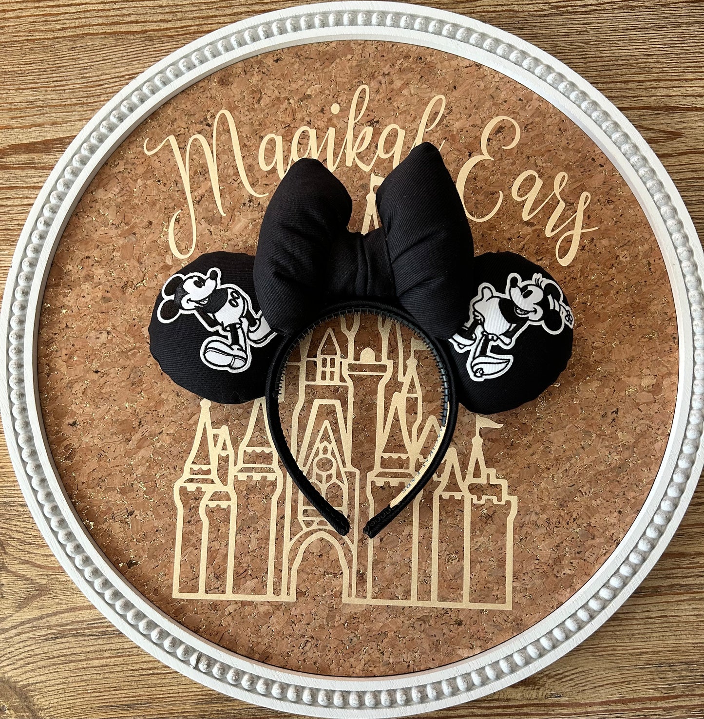 Black Denim Mouse Ears